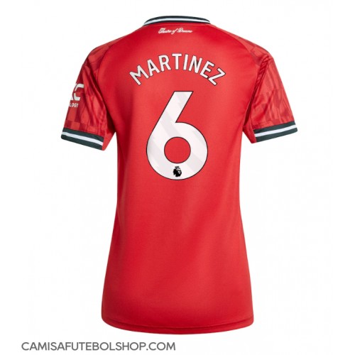 Camisa de time de futebol Manchester United Lisandro Martinez #6 Replicas 1º Equipamento Feminina 2025-26 Manga Curta